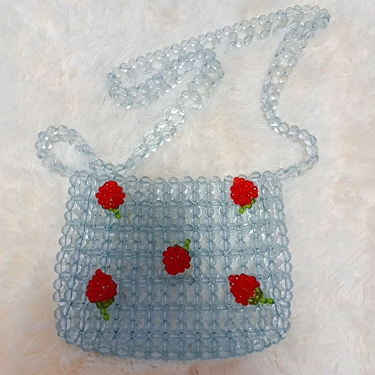 Beaded Beads Pearl Orange Juice Fairy Handmade Handbags