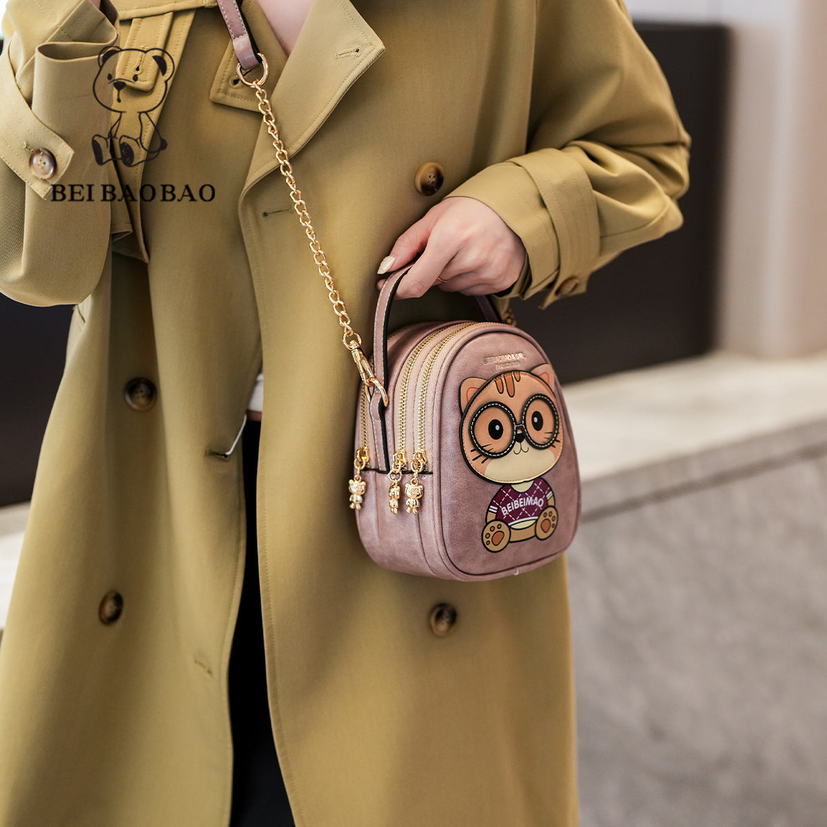 Classy Source Mobile Practical Chain Design Crossbody Bags