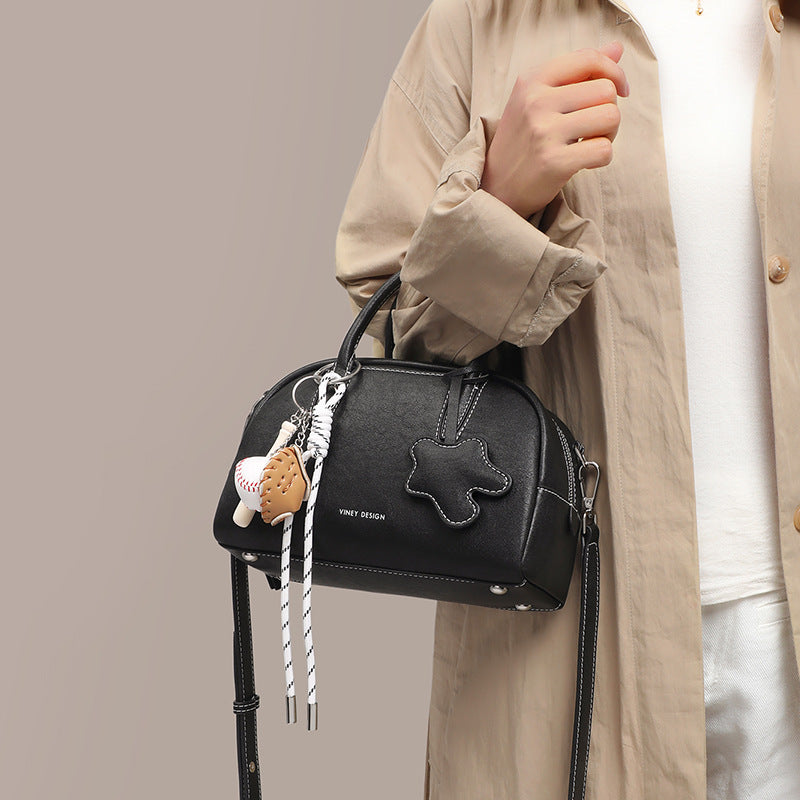 Round High-grade Boston Sweet Cool Style Women's Messenger Bag
