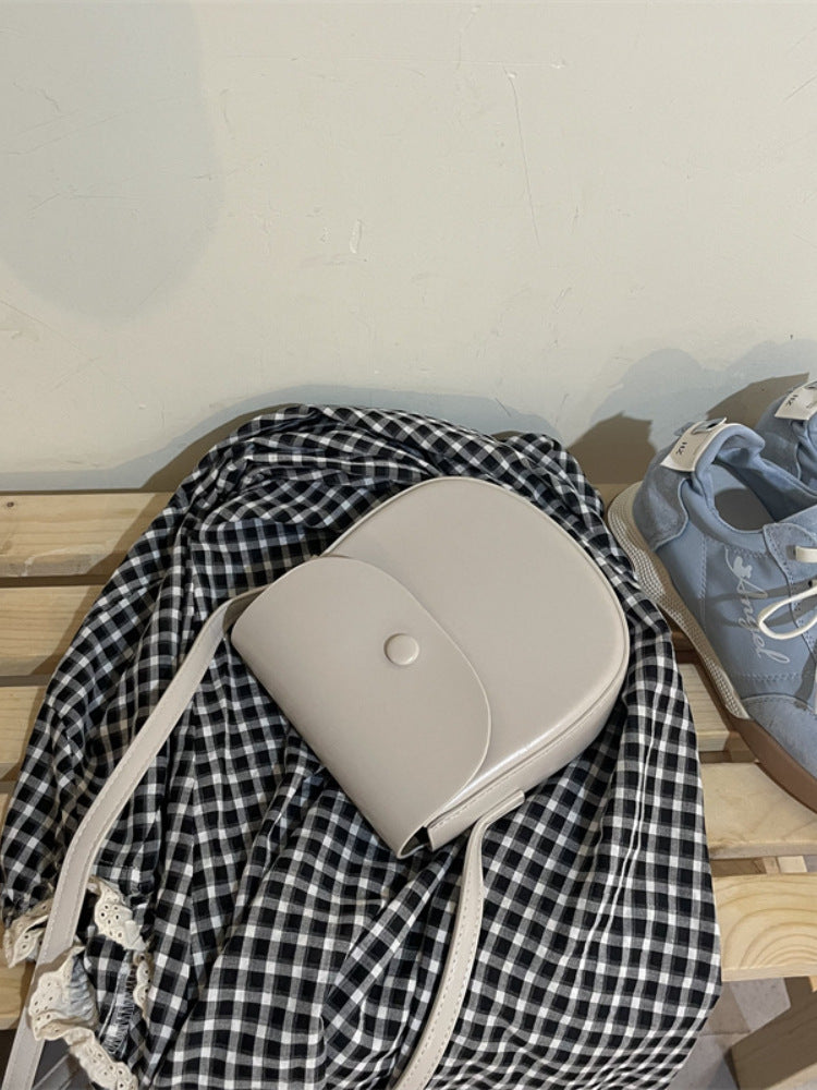 Women's Summer Candy Color Saddle Simple Fashion Lightweight Mobile Women's Messenger Bag