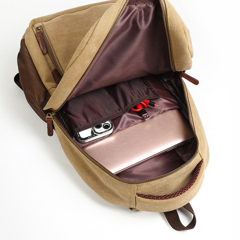 Women's & Men's Style Canvas Large Capacity And Backpacks