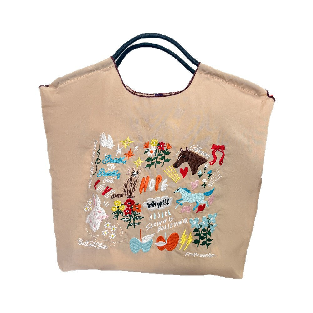 Style Embroidery Shopping Niche Ten Thousand Needle Bags