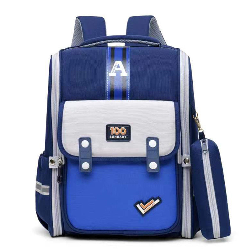 Large Capacity Grade Burden Reduction Spine Elementary School Students' Schoolbags