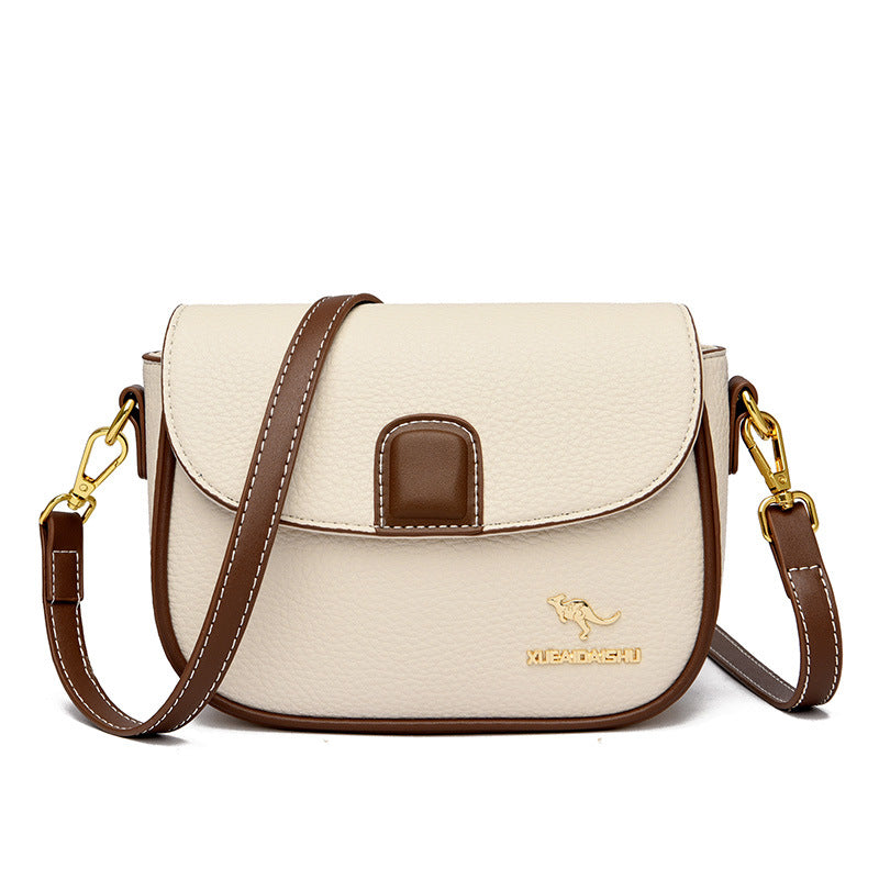 Korean Style Fashion Soft Leather Color Shoulder Bags