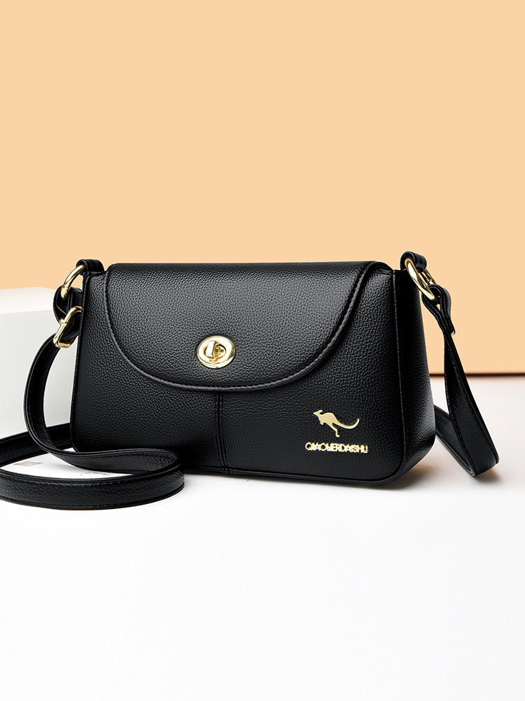Women's Fashionable High-grade Simple Soft Leather Shoulder Bags
