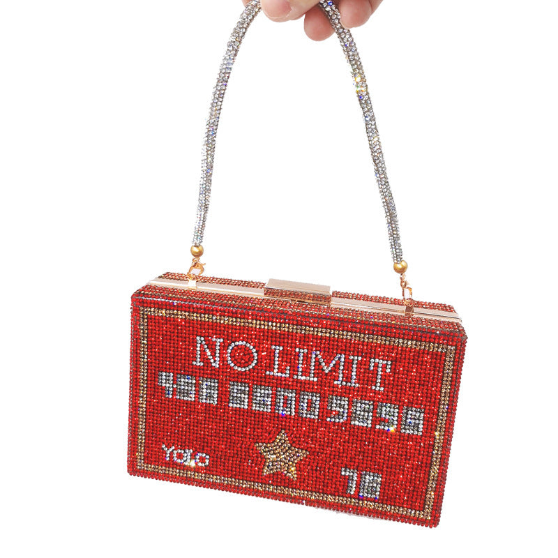 Clutch Trendy Unique Hot Drilling One Dinner Evening Bags