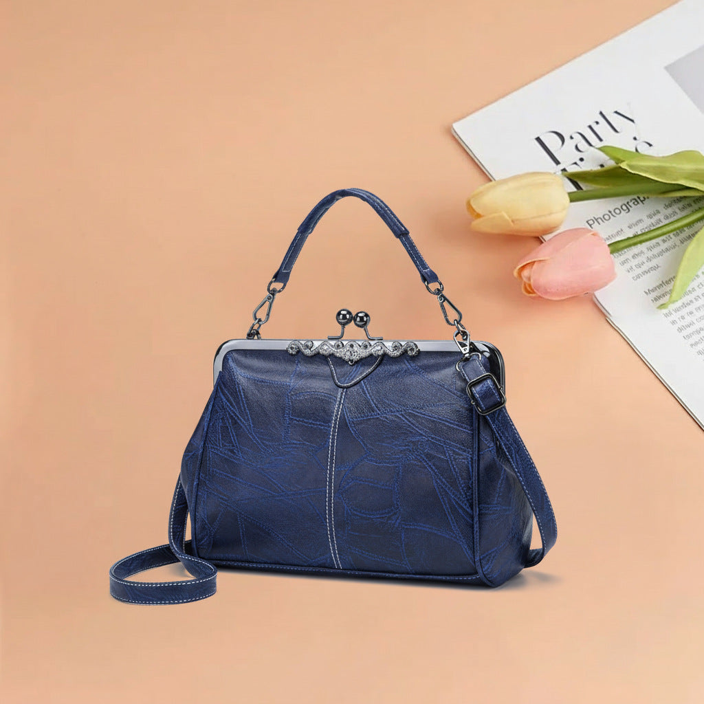 Women's Fashion Clip British Retro Big Women's Messenger Bag