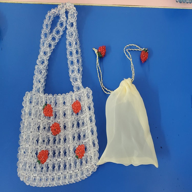 Acrylic Beaded Fruit Soda Orange Handmade Handbags