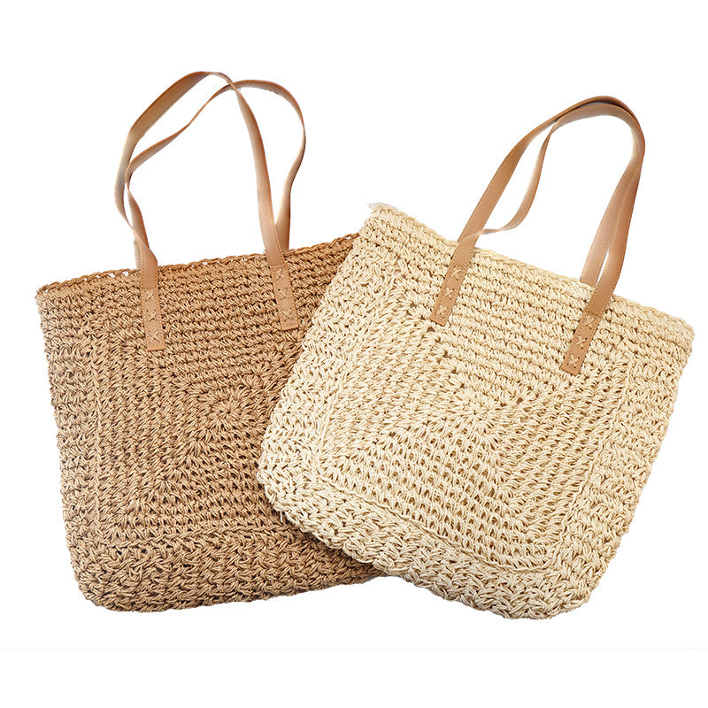 Source Handmade Fashion Straw Woven Beach Bags