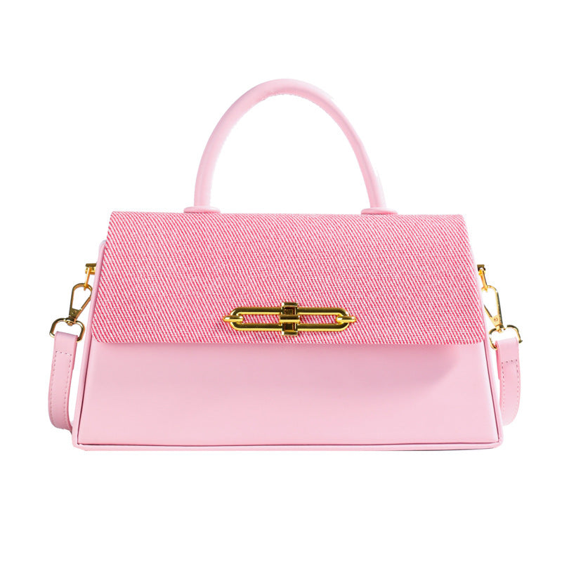Women's Trendy Versatile Shaping Winter Contrast Color Women's Messenger Bag
