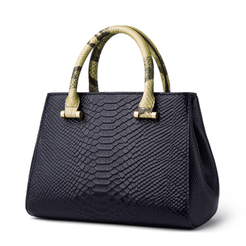 Women's Pattern Genuine Leather Hand High-grade Western Handbags