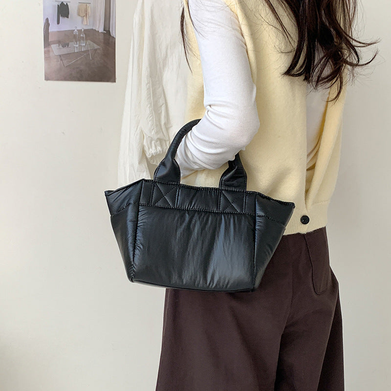 Women's Nylon Quilted Niche Commuter Large Capacity Women's Handbag
