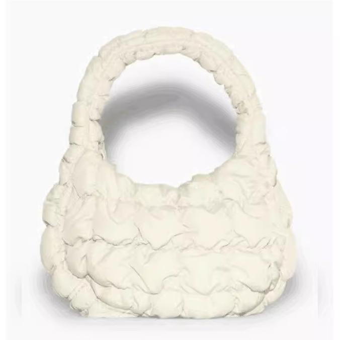 Women's Pleated Cloud Niche Plaid Bubble Down Shoulder Bags