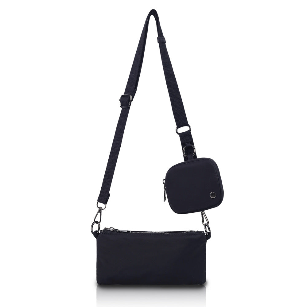 Solid Color Simple Double Daily Commuter Women's Messenger Bag