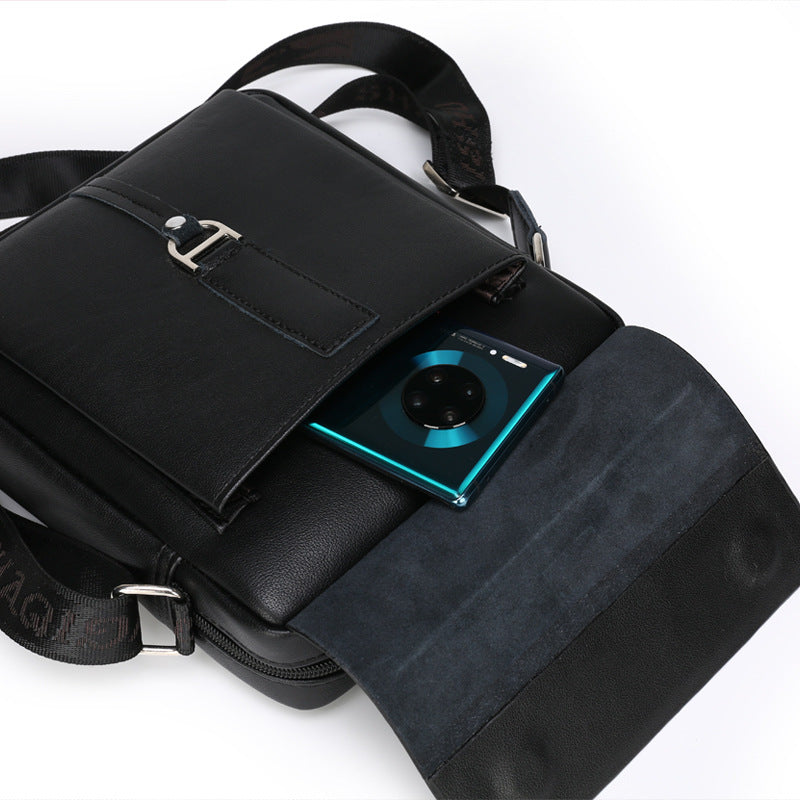 Men's Husky Kangaroo Summer Fashion Cattlehide Leather Men's Shoulder Bags