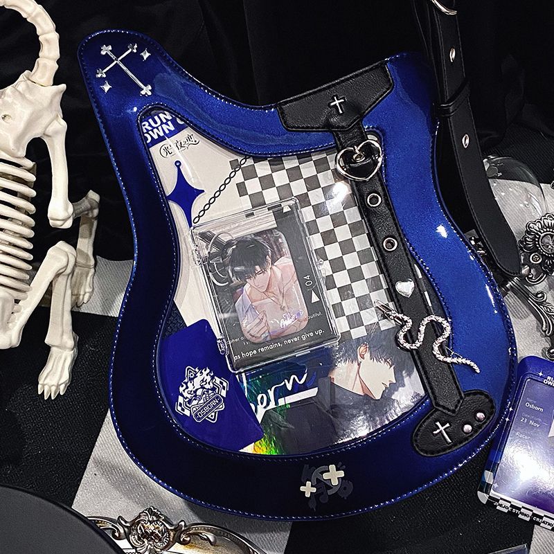 Bass Cartoon Laser Writing Sweet Cool Crossbody Bags