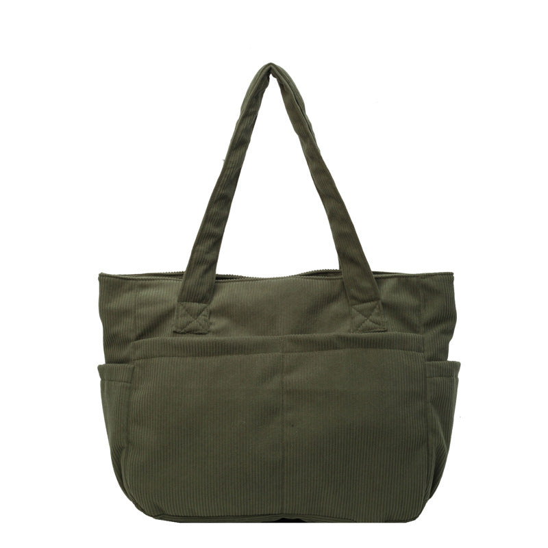 Style Large Capacity Canvas Simple Hand-held Women's Shoulder Bag