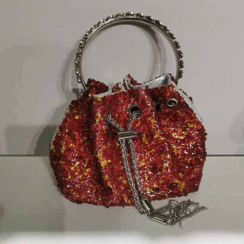 Women's Heron Live Streaming On Tassel Rhinestone Shoulder Bags