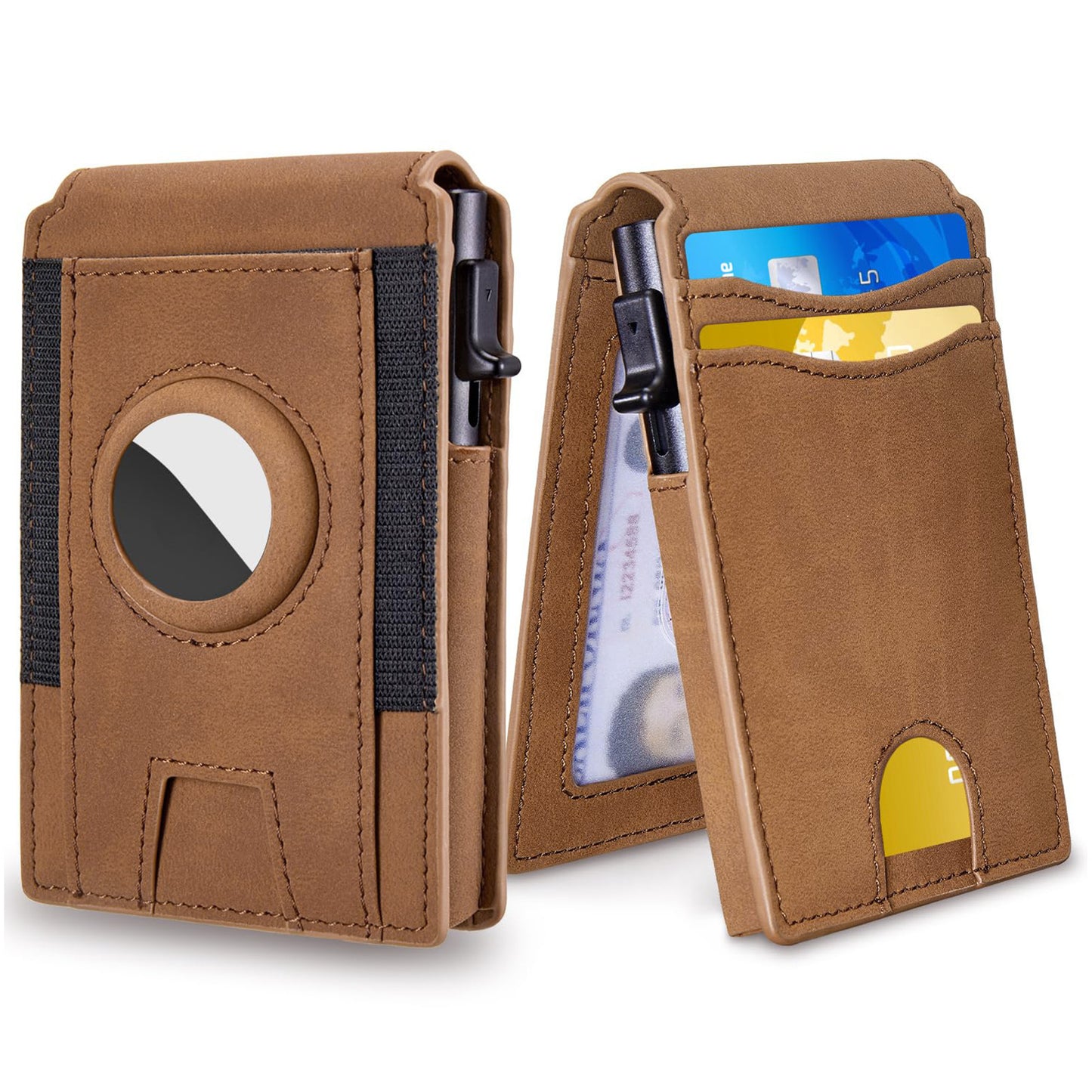 Men's High-grade Aluminum Alloy Clamp Carbon Fiber Card Holder