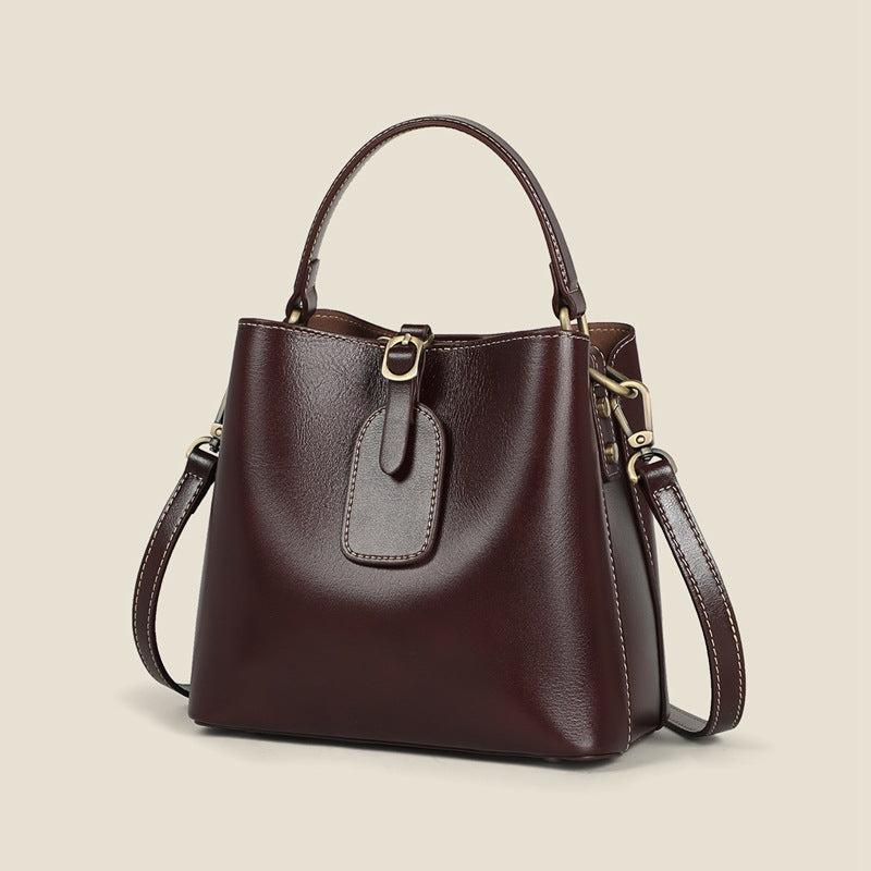 Women's Summer Genuine Leather Large Capacity Fashion Women's Messenger Bag