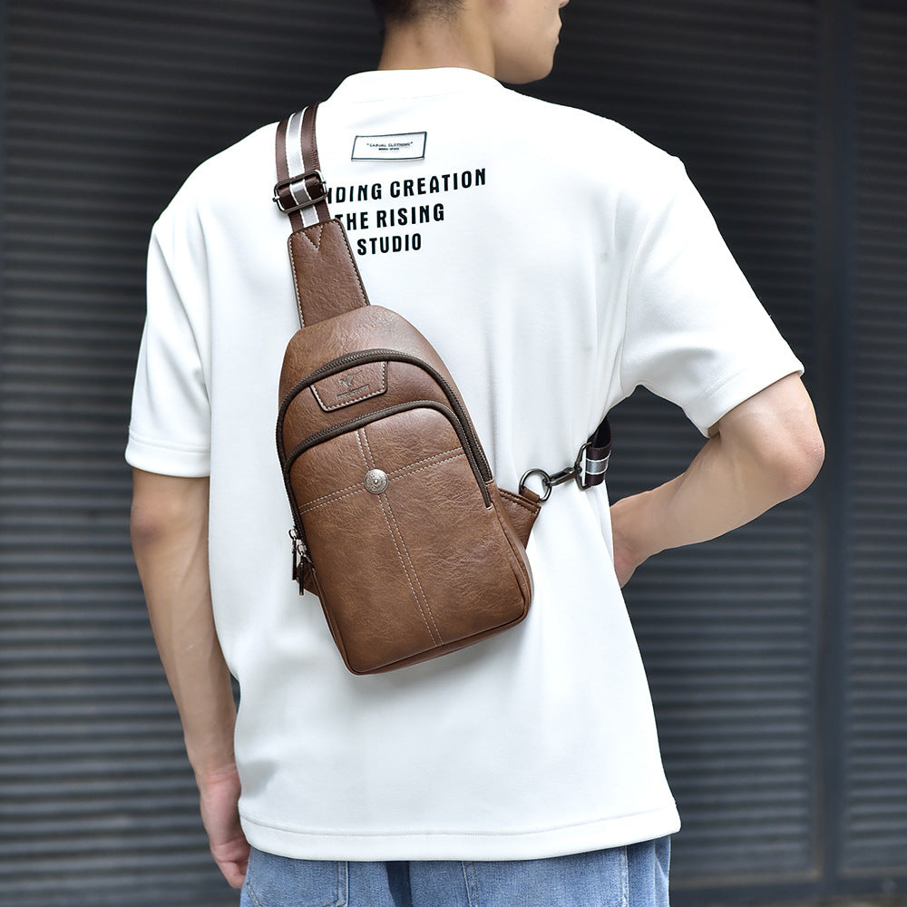 Men's Classic Charming Retro Fashion Commuter Men's Chest Bags