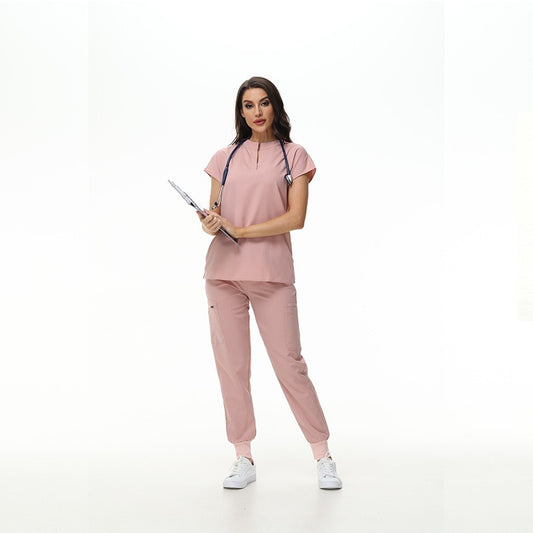 Women's Collar Slim Fit Slimming Stomatological Hospital Pet Shop Uniform