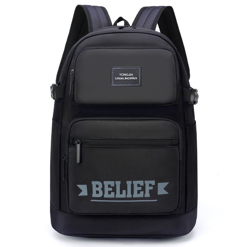 Popular Boy Lightweight Large Capacity Waterproof Middle School Students' Schoolbags