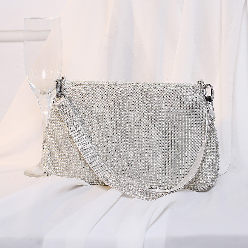 Women's Dinner Banquet Handmade Rhinestone Underarm Evening Bags