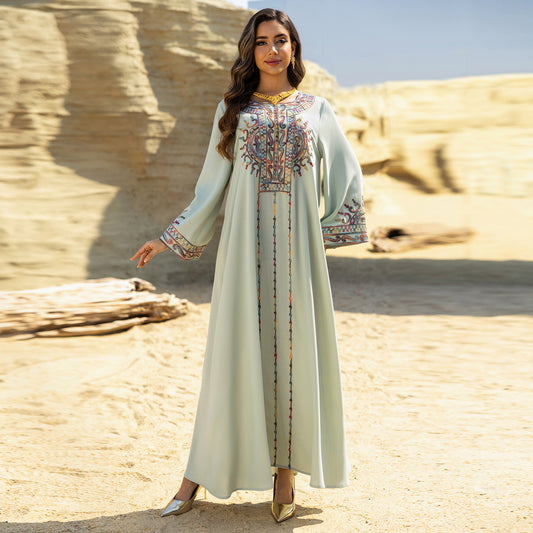 Creative Robe Arabian Gown Embroidery Dress Clothing