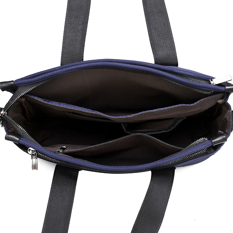 Men's Oxford Cloth Business Horizontal Canvas Large Capacity Men's Handbags