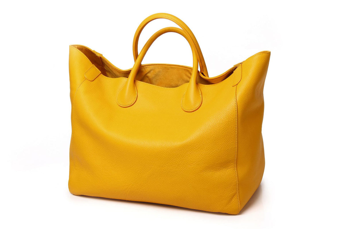 Women's Lucky Open Genuine Leather For Simple Personality Big Women's Handbag
