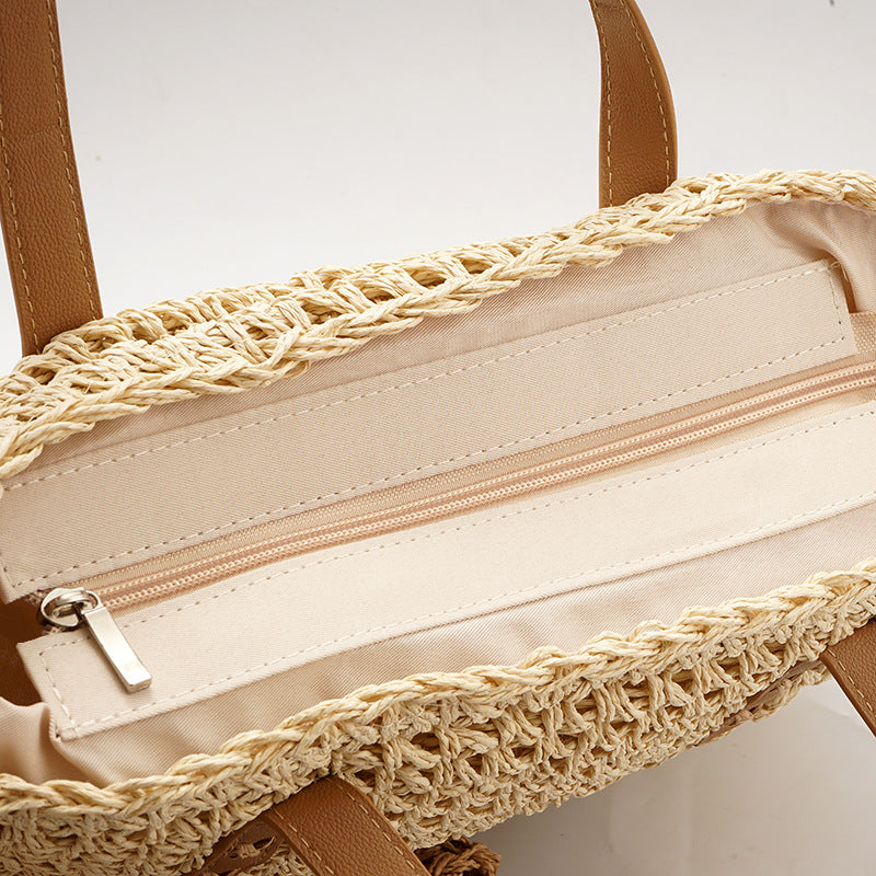 Source Handmade Fashion Straw Woven Beach Bags
