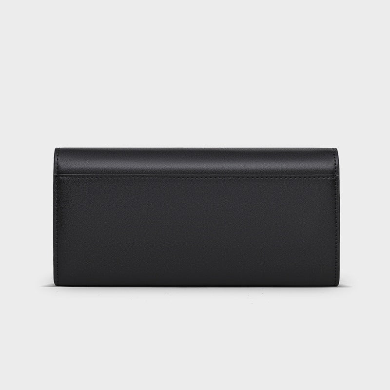 Women's Long Clutch Genuine Leather Document Ladies Wallet