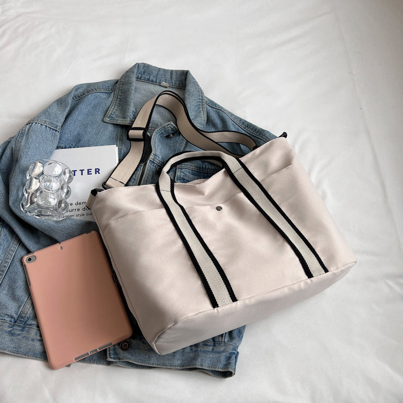 Women's Large Capacity Portable Shopping Versatile Canvas Women's Shoulder Bag