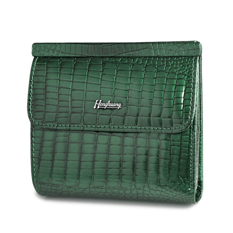 Women's Mini Multifunctional Leather Multiple Slots Patent Ladies Wallets