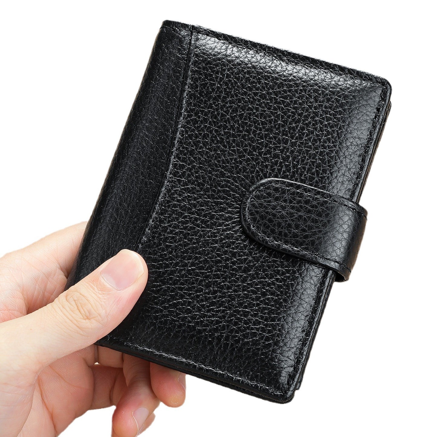 Men's Leather Multifunctional Short Top Layer Cowhide Men's Wallets