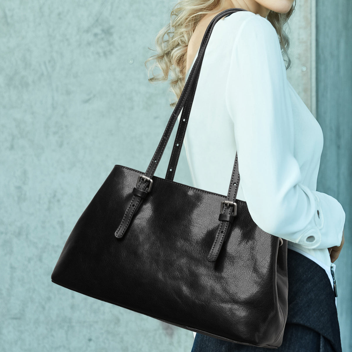 Women's Genuine Leather Light Luxury Niche First Layer Women's Handbag