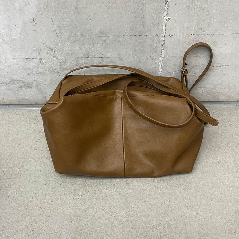 Women's Ge Texture Large Capacity Totes Soft Leather Crossbody Bags