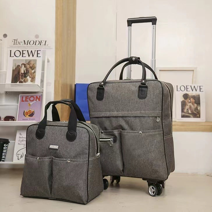 Women's Large Capacity Short Lightweight Folding Boarding Travel Bags