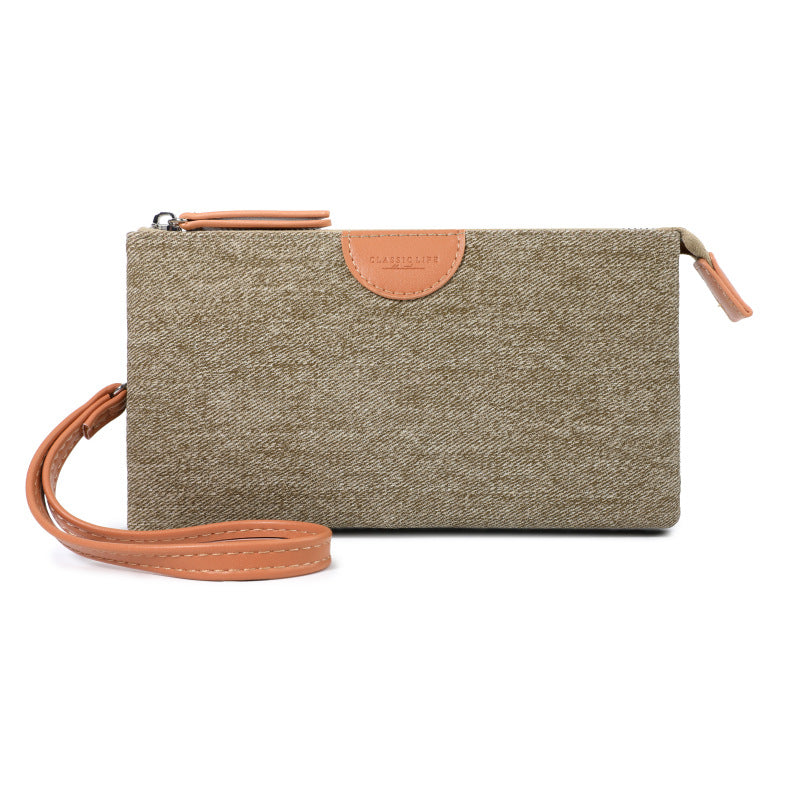 Women's Fashion Color Contrast Buggy Mini Zip Ladies Wallet
