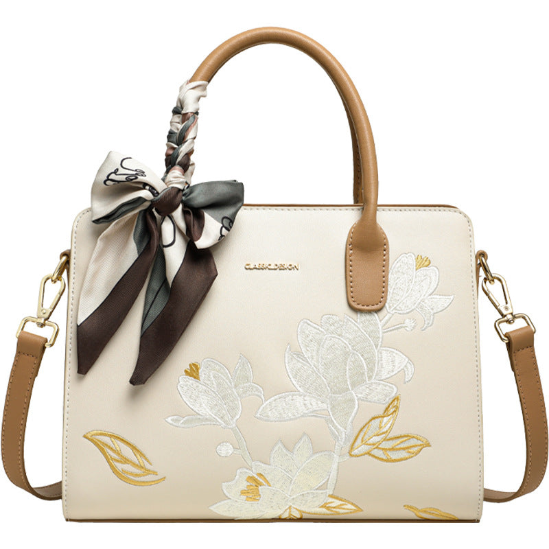 Women's Chinese Style Embroidery Commuter Mom Grandma Women's Messenger Bag