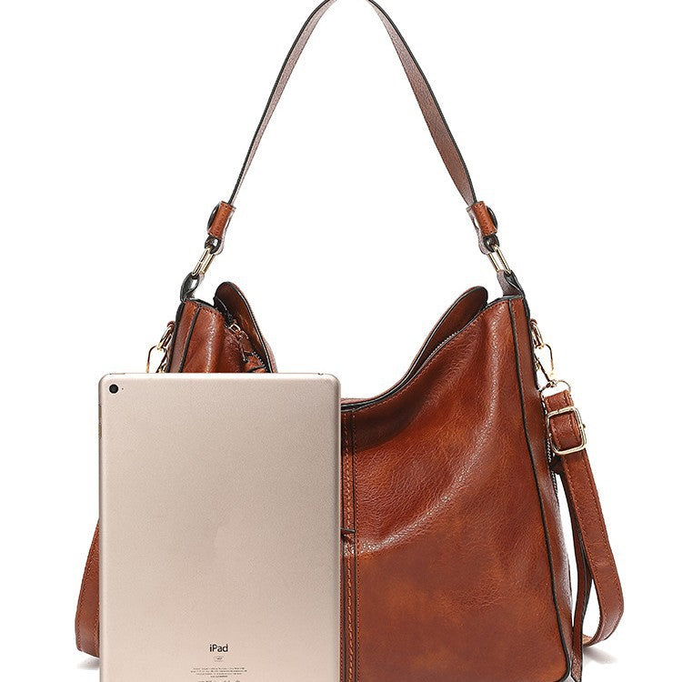 Women's Simple Hobo Korean Style Big Women's Shoulder Bag