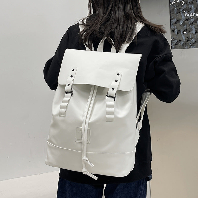 Men's Solid Color Fashion Large Capacity Retro Backpacks