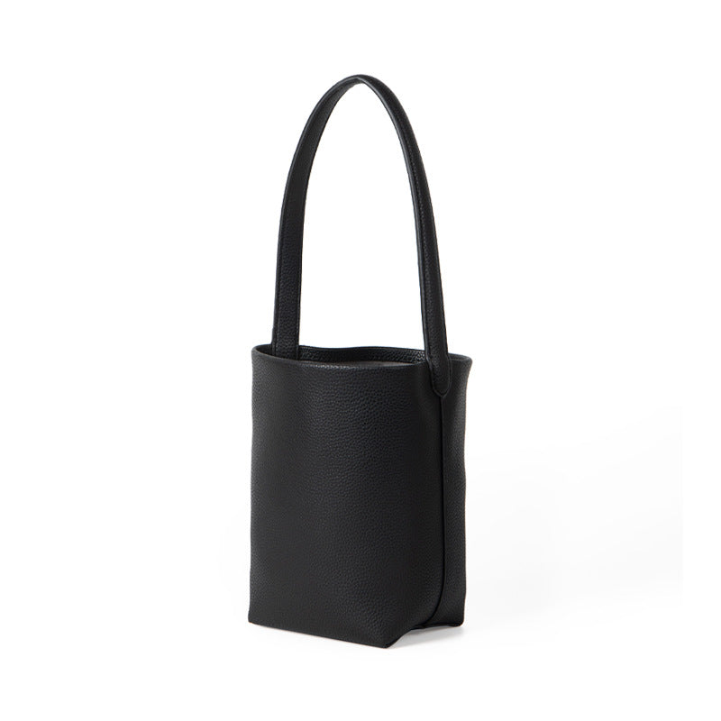 Niche Design Advanced Texture Soft Leather Litchi Pattern Shoulder Bags