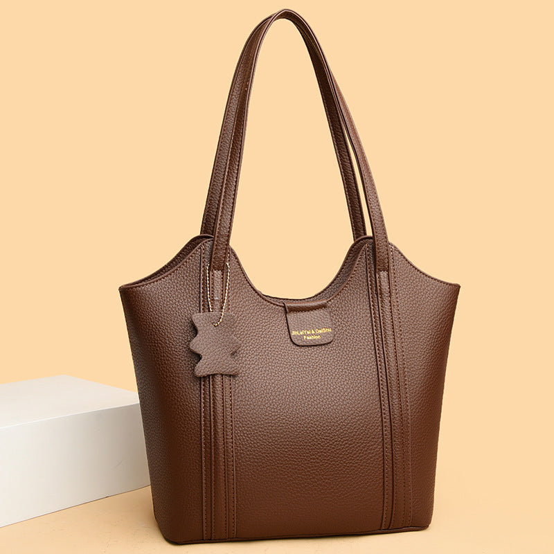 Women's Portable Soft Leather Large Capacity Fashion Commuter Women's Handbag
