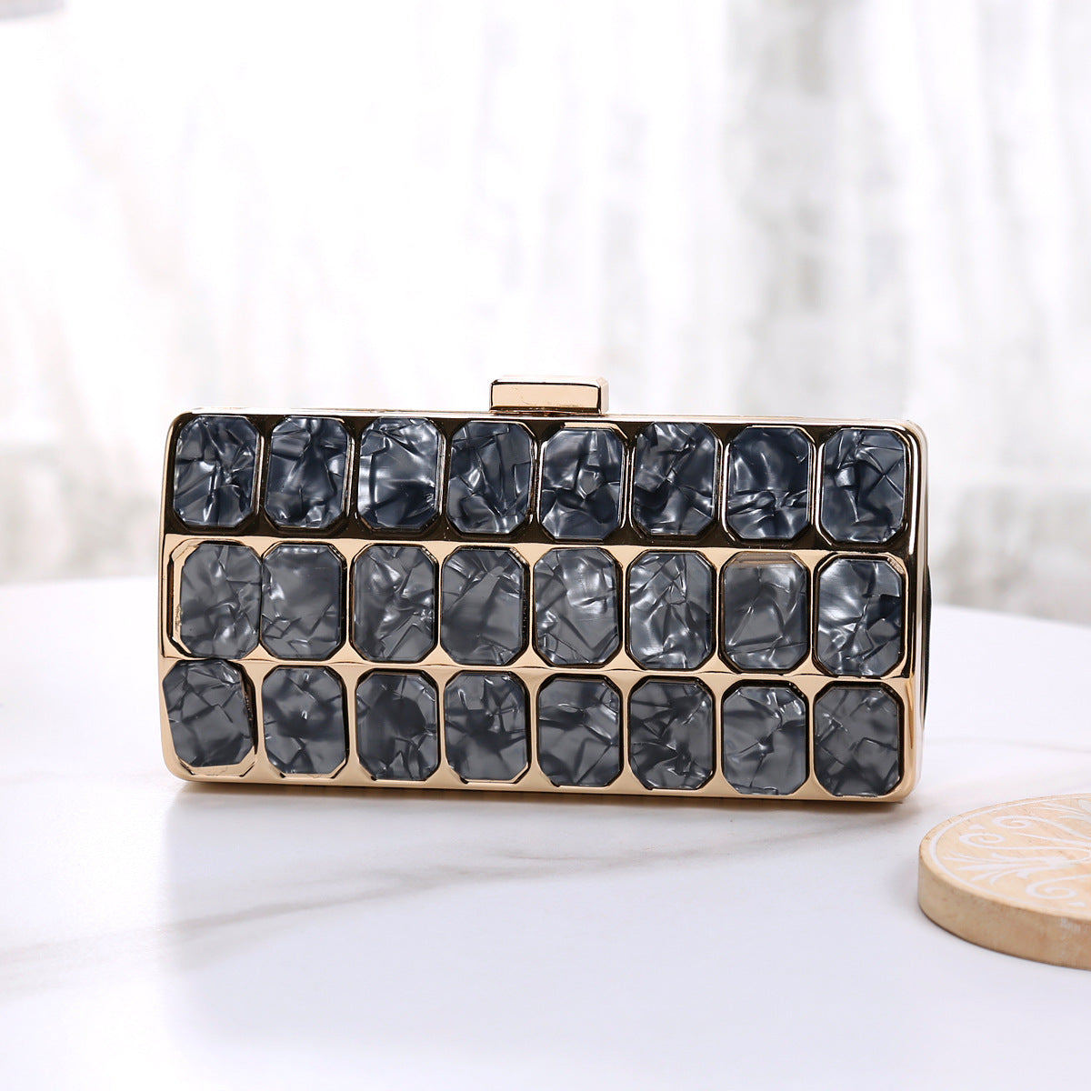 Comfortable Durable Stylish Acrylic High-grade Chain Evening Bags