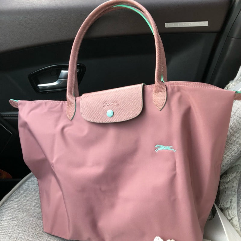 Women's French Embroidery Dumpling Folding Large Capacity Dragon Handbags