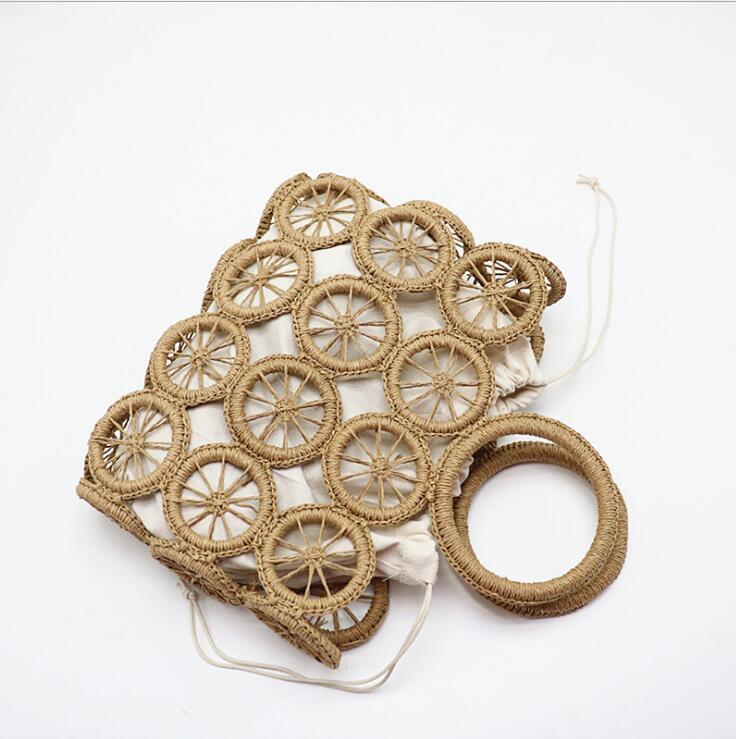 Seaside Vacation Straw Large Capacity Beach Handbags