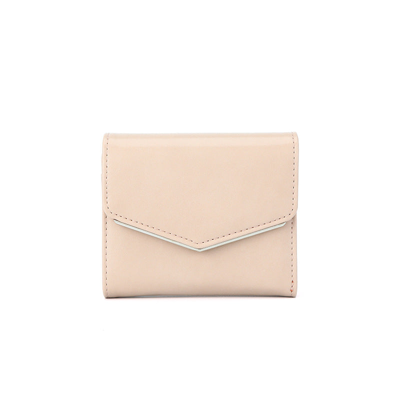Women's Simple Fresh Clutch Leather Short Exquisite Ladies Wallet