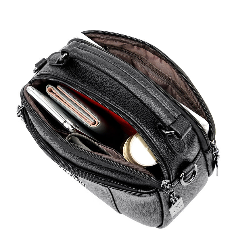 Women's Fashion Korean Style Simple Elegant Patchwork Shoulder Bags